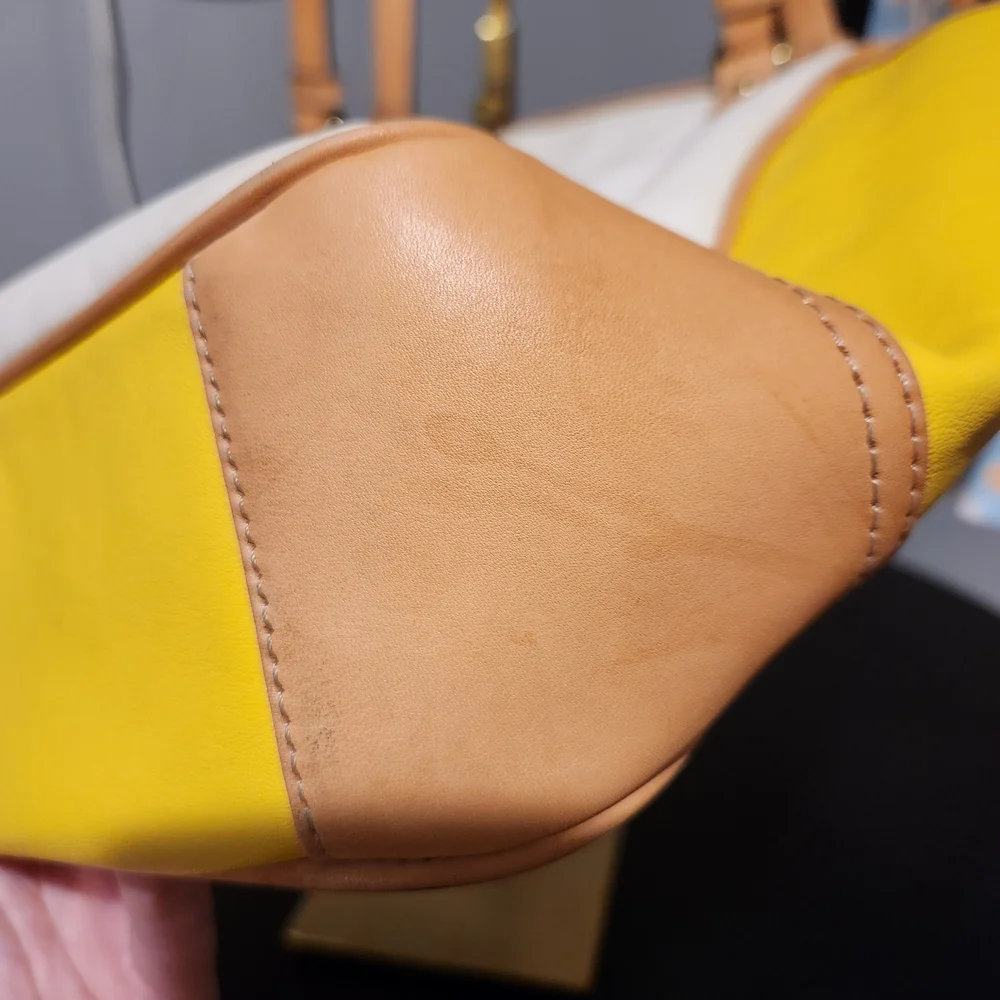 Coach Park Hamptons Color Block Leather Tote Bag - Picture 5 of 9